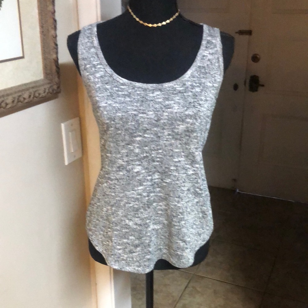 Silver sparkle tank top